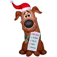 3.5ft. Airblown® Inflatable Christmas SCOOB! with Gift List