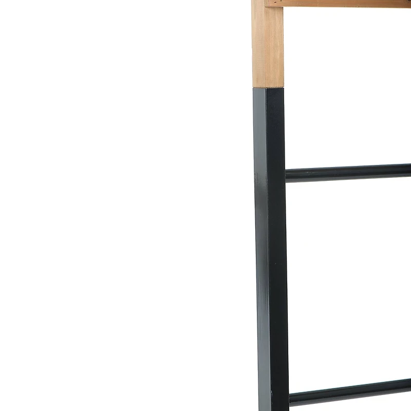 Hello Honey® 72" Fir Wood Ladder Shelf with Metal Base