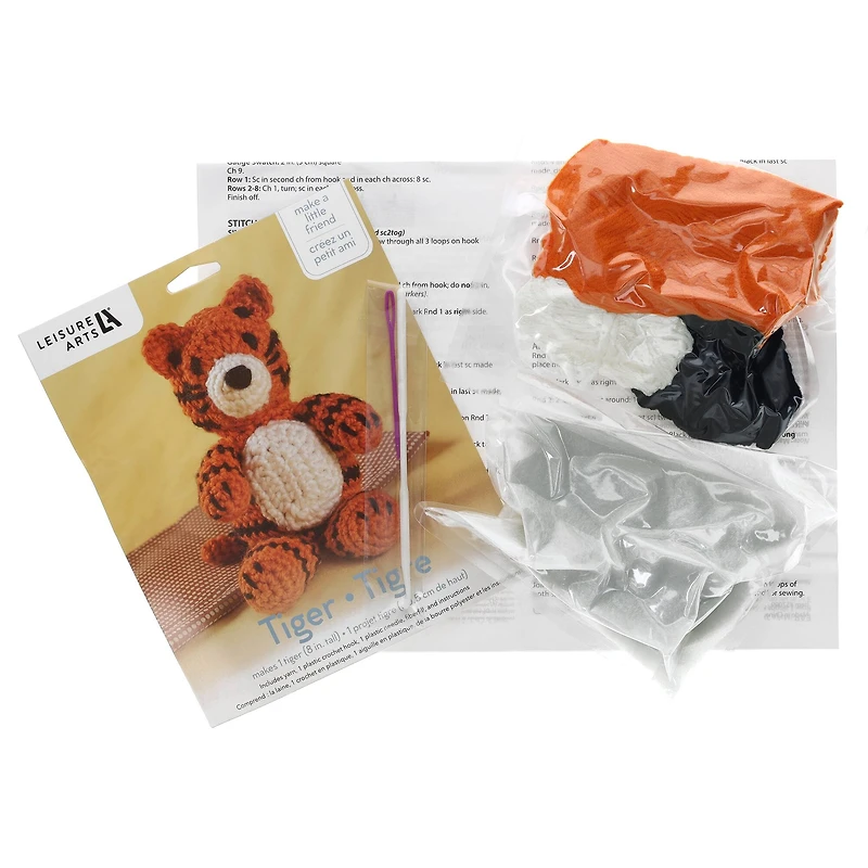Leisure Arts® Tiger Crochet Friend Kit