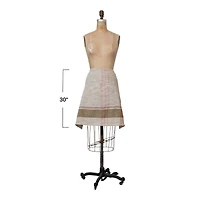 Hello Honey® Woven Cotton and Linen Half Apron with Pocket