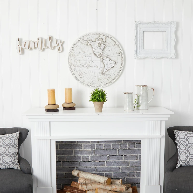 8'' Boxwood Artificial Plant in Decorative Planter