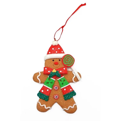 Wizardi 4.72" Gingerbread Man Christmas Ornament