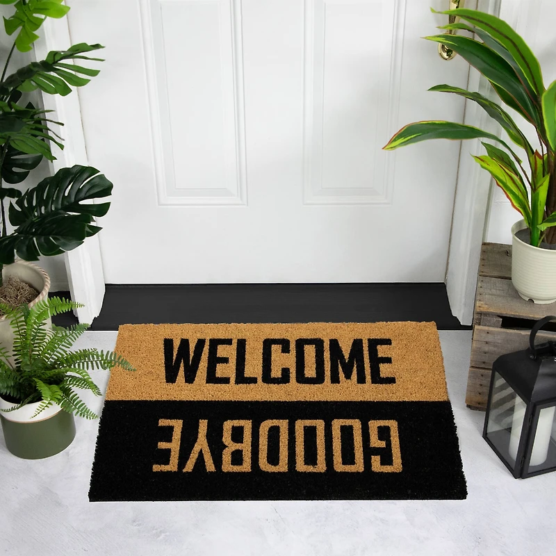 Natural Welcome Goodbye Doormat