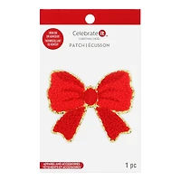 Red Bow Iron-On & Adhesive Patch by Celebrate It™