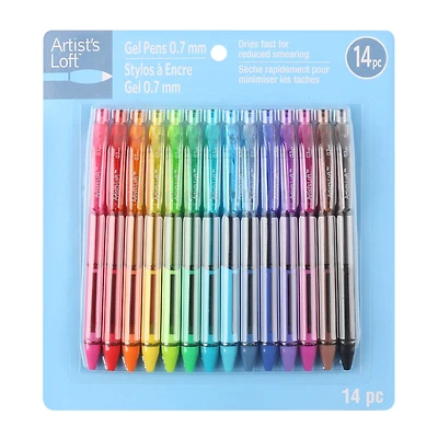 14 Color Retractable Gel Pen Set by Artist's Loft™