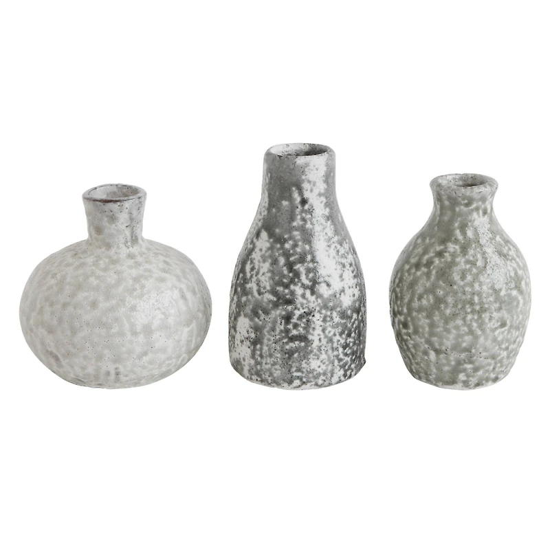 Hello Honey® Distressed Grey Terra Cotta Vases Set