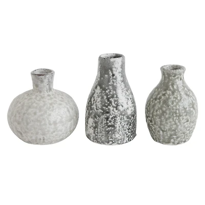Hello Honey® Distressed Grey Terra Cotta Vases Set