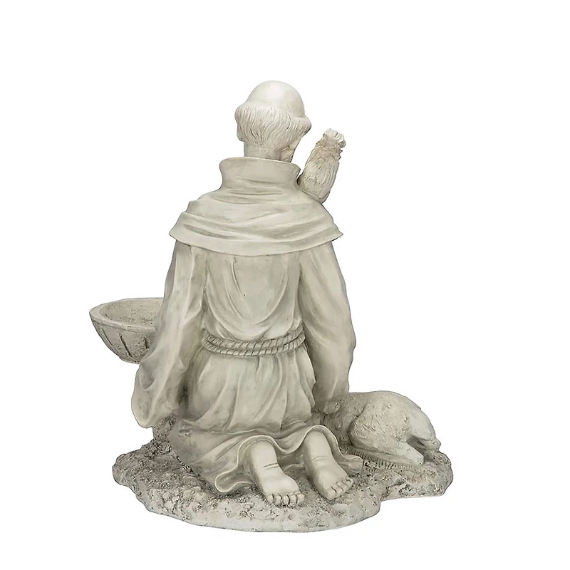 Design Toscano® 19" St. Francis Feeds the Animals Garden Statue