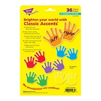 Trend Classic Accents® Handprints Variety Pack, 3 Packs of 36