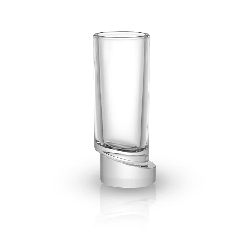 JoyJolt® 1.69oz. Aqua Vitae Round Off Base Shot Glasses, 4ct.
