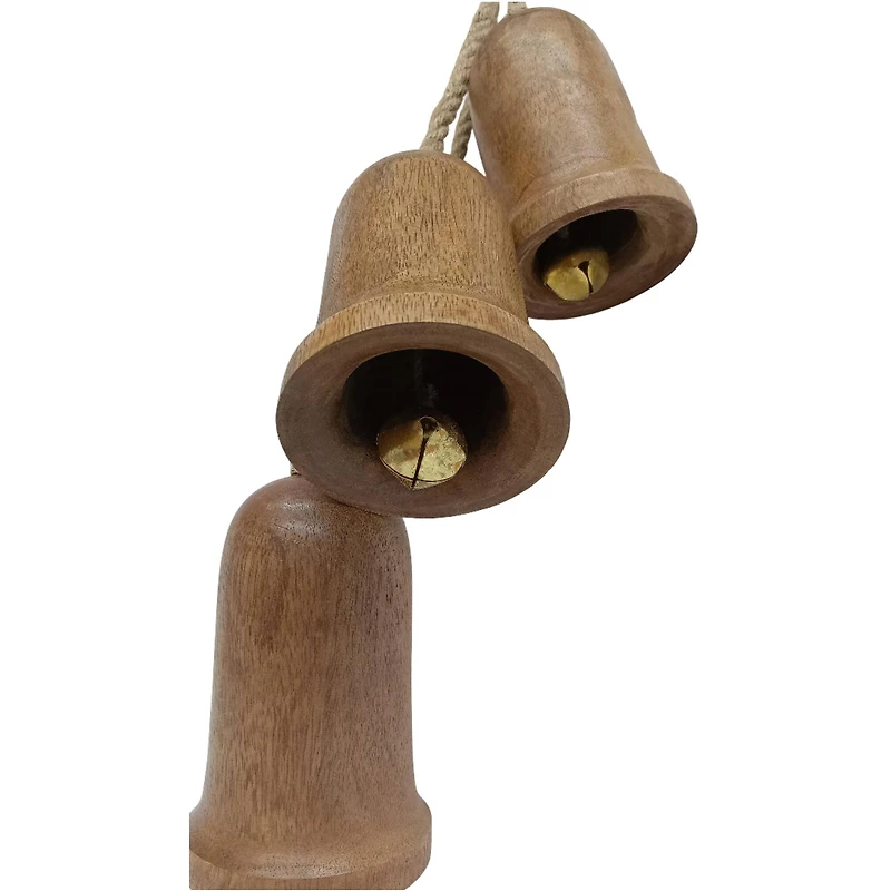 20" Brown Triple Wood Bells Wall Décor by Ashland®