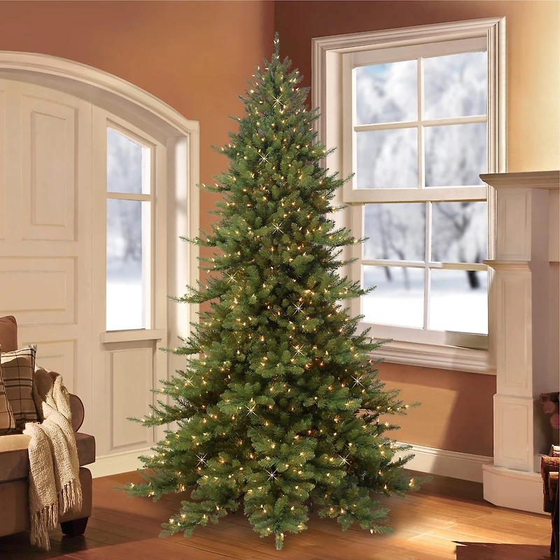 9ft. Pre-Lit Royal Majestic Fraser Fir Artificial Christmas Tree, Clear Lights