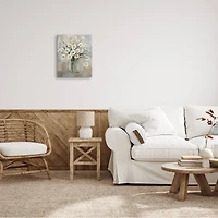 Stupell Industries Daisy Bloom Bouquet Potted Flowers Abstract Pattern Canvas Wall Art