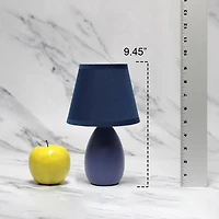 Creekwood Home Nauru 9.5" Petite Oblong Table Lamp