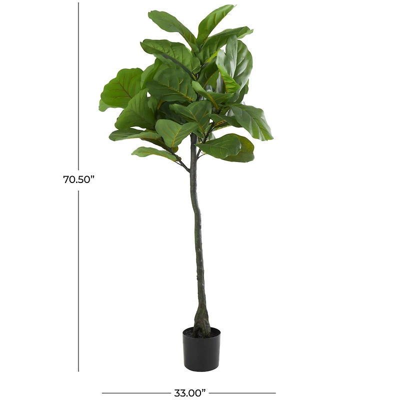 6ft. Potted Green Fiddle Leaf Artificial Tree