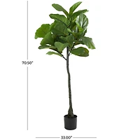 6ft. Potted Green Fiddle Leaf Artificial Tree