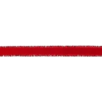 2.5" x 20ft. Red Tinsel Edges Wired Ribbon by Celebrate It®