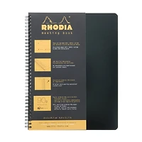 Rhodia® Black Meeting Book, 9" x 11.75"