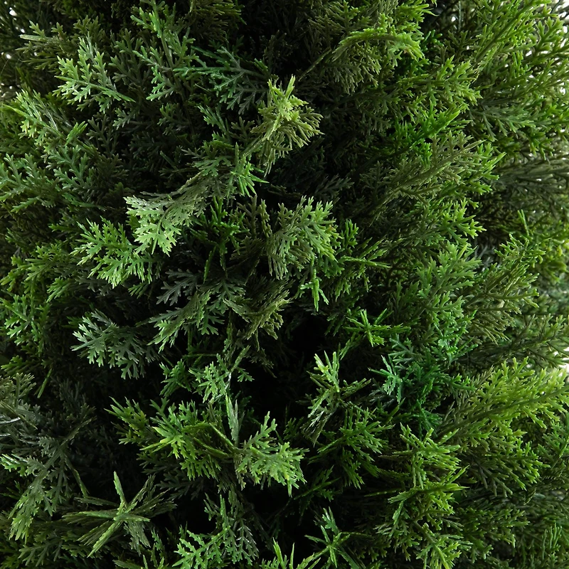 4ft. UV-Resistant Cedar Tree in White Planter