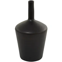 The Novogratz Black Glass Vase 12" x 12" x 22"