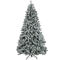 7.5ft. Unlit Snowy North Valley® Spruce Artificial Christmas Tree