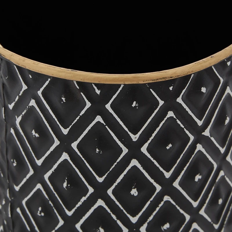 Black Metal Farmhouse Decorative Jar Set