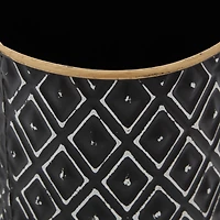 Black Metal Farmhouse Decorative Jar Set