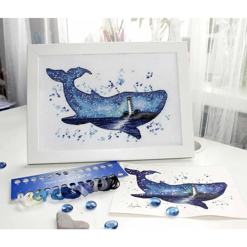 Oven Animal Worid Whale Cross Stitch Kit