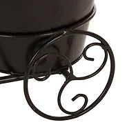 Glitzhome® 20.75" Black Metal Bicycle Planter
