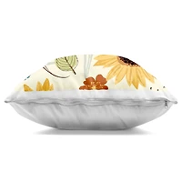 Stupell Industries Warm Sunflower Botanicals Pattern Decorative Printed Throw Pillow