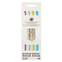 Aluminum Crochet Hook Set with Scissors by Loops & Threads®
