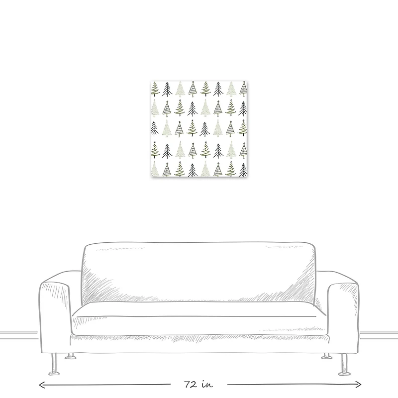 Tree Mat 24x24 Canvas Wall Art