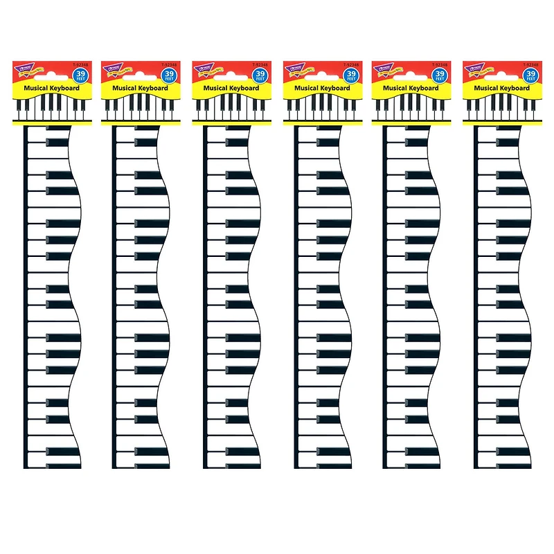 Trend Enterprises® Terrific Trimmers® Musical Keyboard Borders, 234ft.
