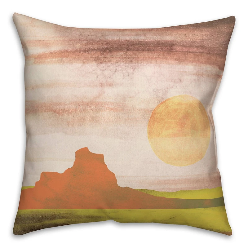 Boho Landscape 18" x 18" Throw Pillow