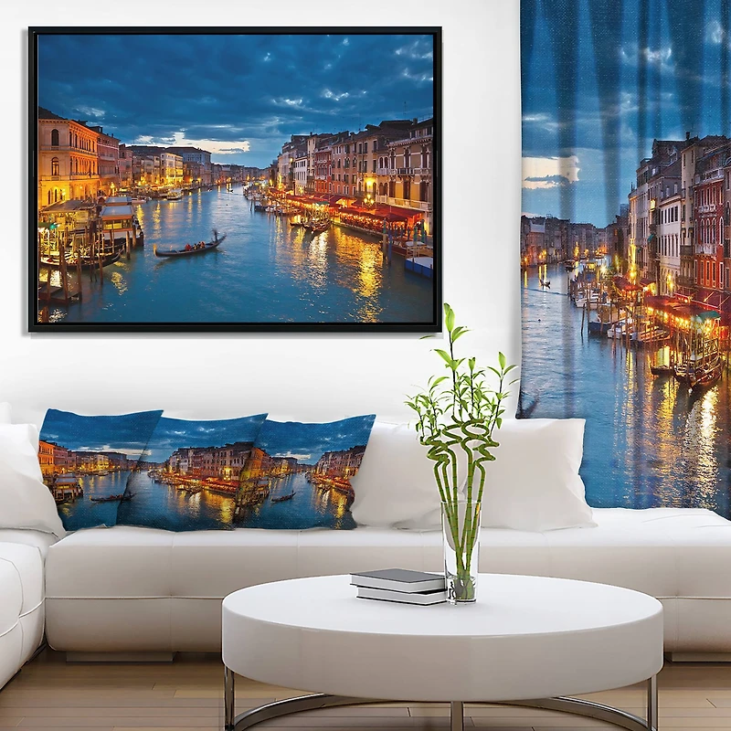 Designart - Grand Canal at Night Venice