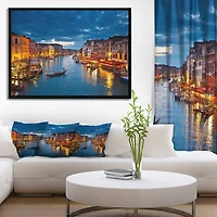Designart - Grand Canal at Night Venice