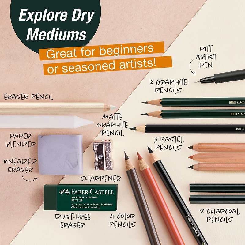 Faber-Castell® Dry Mediums Art & Graphic Try It Box Set