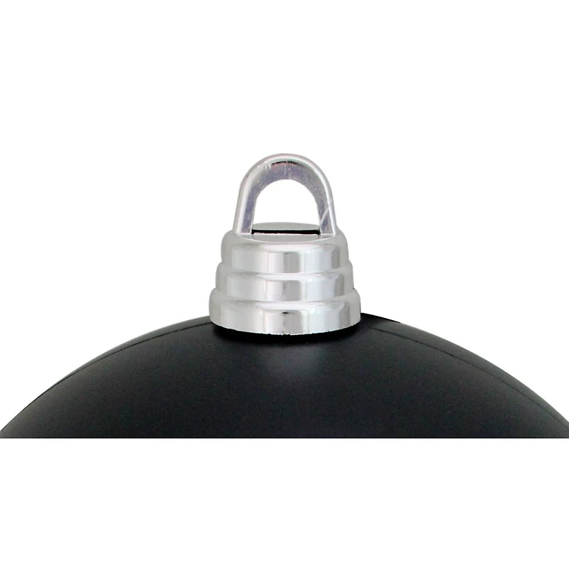12" Matte Jet Black Shatterproof Christmas Ball Ornament