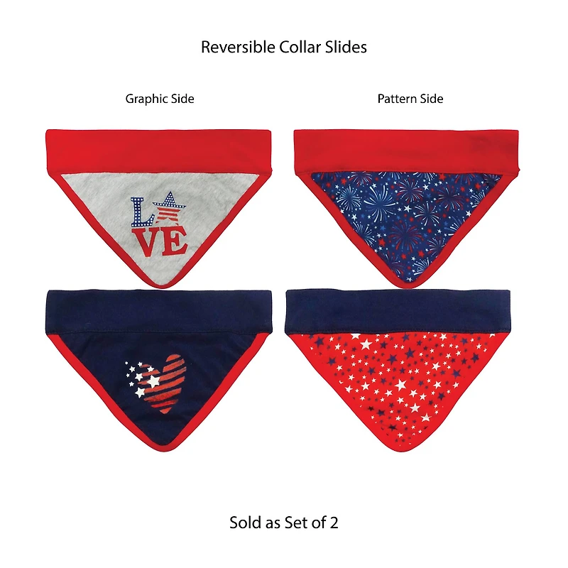 Best Furry Friends Patriotic Bandana Slides