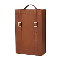 Tan Modern Wine Holder, 9" x 5" x 16"