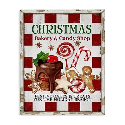 Stupell Industries Christmas Bakery & Candy Canvas Wall Art