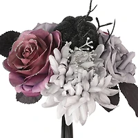 10" Gray & Purple Rose & Mum Bouquet by Ashland®