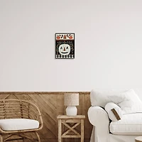 Stupell Industries Fall Jack-o-Lantern Tartan Pattern Framed Giclee Art