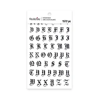 Black Gothic Letter Stickers by Recollections™