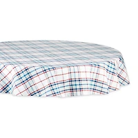 Lighthouse Plaid Tablecloth 70" Round