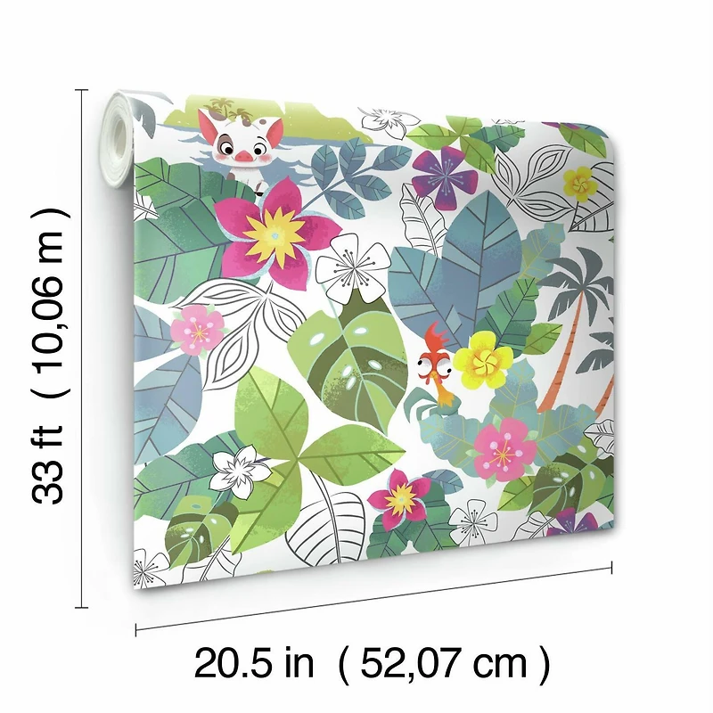 RoomMates Disney® Moana Jungle Peel & Stick Wallpaper