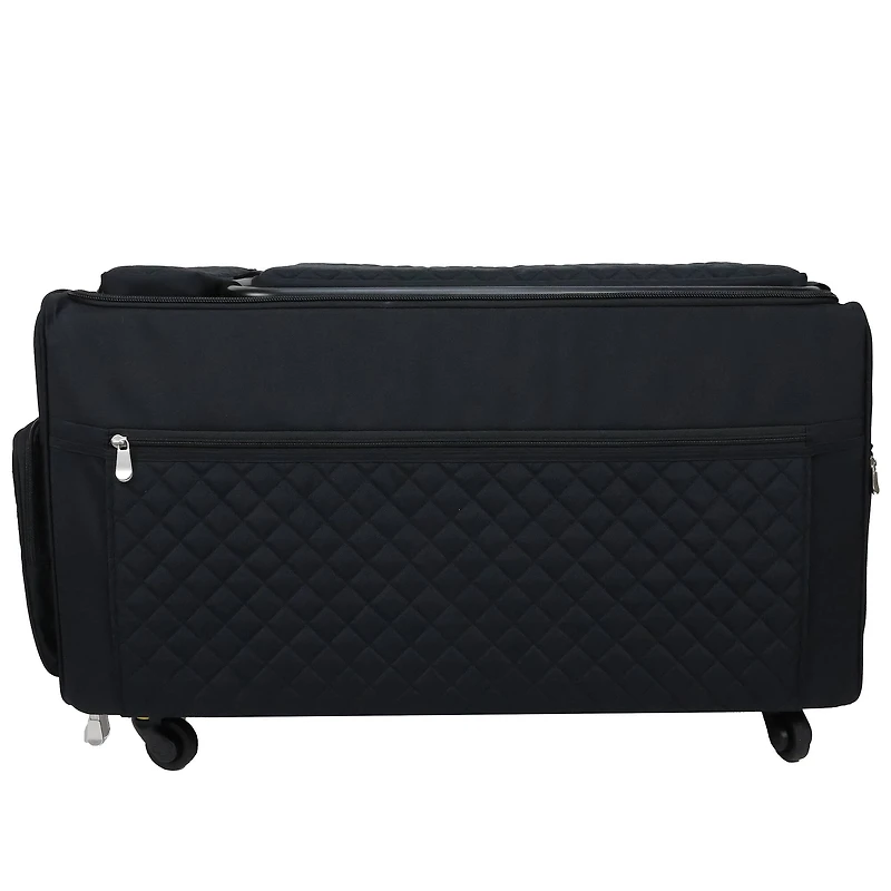 Everything Mary Black Jumbo Rolling Craft Tote