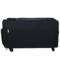 Everything Mary Black Jumbo Rolling Craft Tote