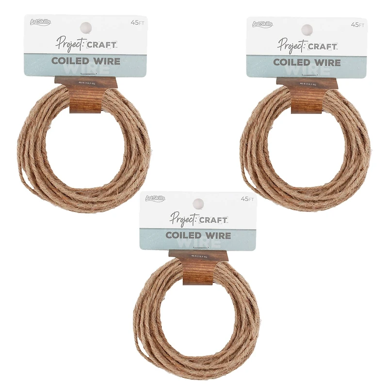ArtSkills® Coiled Jute Craft Wires, 3ct.