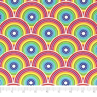 SINGER Rainbow Circles Cotton Fabric